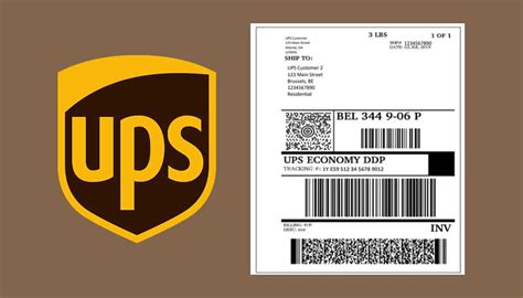 how much to print a label at ups what is the cost of shipping a 5 lb package