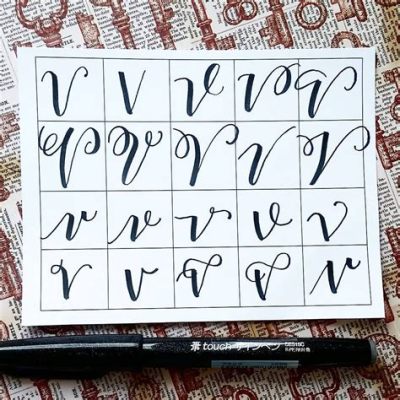 How to Write a Cursive V: A Journey into the Art of Calligraphy